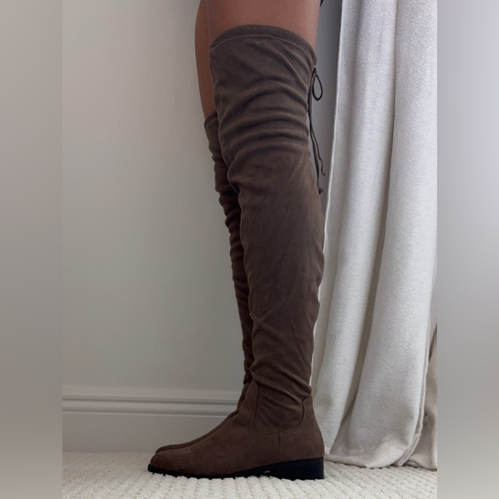 Brown Over-the-Knee Boots